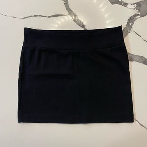 Black mini skirt